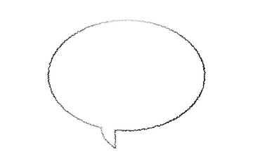 Speech Bubble - かわいい吹き出し、手書き風、ベクター素材
