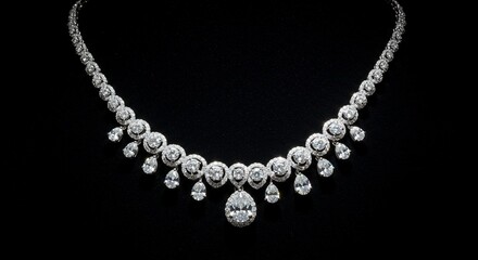 Exquisite diamond necklace bridal jewelry luxury fashion accessory elegant sparkle brilliance glamour statement piece