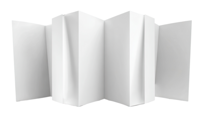 Folded white display panel