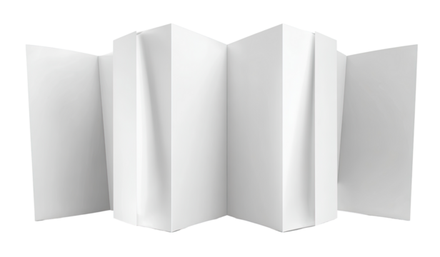 Folded white display panel