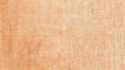 Fototapeta premium A simple pale orange fabric texture with visible horizontal and vertical weaves creates a neutral backdrop.