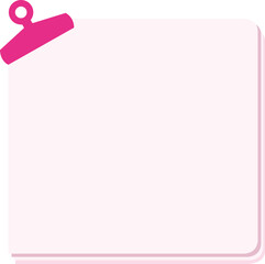pink note paper