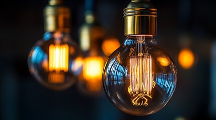 Warm, glowing Edison bulb illuminates with vintage charm, perfect for cozy ambiance and modern design inspiration.