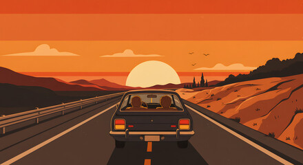 Retro Summer Road Trip