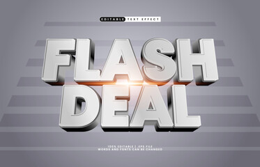 flash deal editable text effect