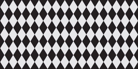 Seamless abstract geometric pattern of multicolored rhombuses in a row on a light background, harlequin motifs, hand drawn illustration,flat style.Seamless Harlequin pattern featuring elegant diamond. © BEST TOP CRAFT
