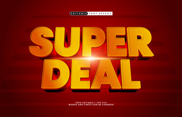 super deal editable text effect