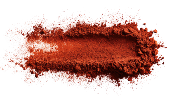 Russet powder smudge on black