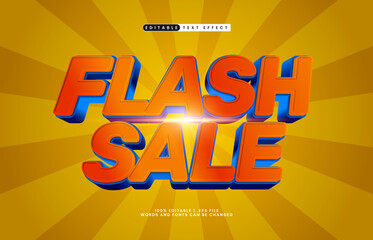 flash sale editable text effect