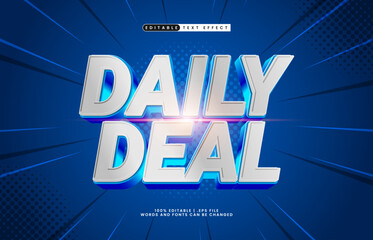 daily deal editable text effect