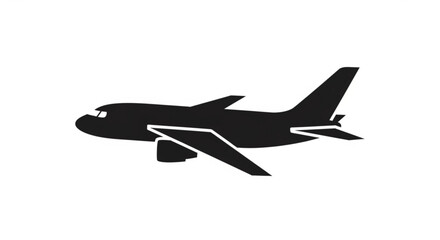 Fototapeta premium Airplane vector graphic for travel and transportation industry air travel design and airplane icon image asset