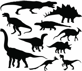 Vector dinosaur silhouette.eps