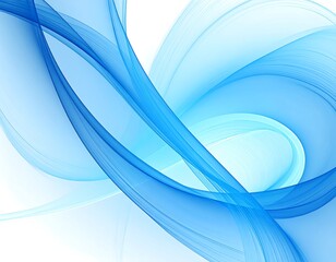 Fototapeta premium Abstract blue wave design (3)