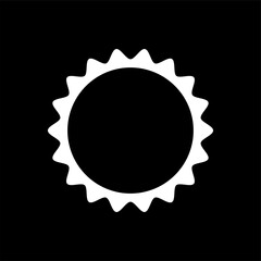 Circle blank photo frame