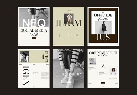 Brand Social Media Kit Layout
