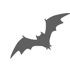Group of Bats Flying Silhouette
