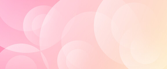 Soft pastel vector background with pink and peach gradients, layered translucent circles creating a dreamy, romantic, and elegant abstract design.
