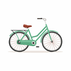 Elegant vintage-style step-through bicycle for urban commuting and leisure. Eco-friendly transportation concept