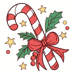 christmas wreath with bells and ribbon