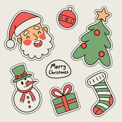 Fototapeta premium set of christmas icons