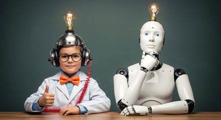 Beta Generation Child Genius and Robot Collaboration Future of Innovation