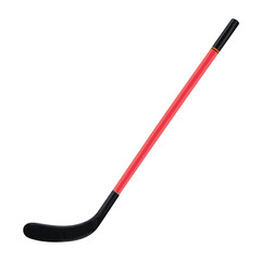 hockey stick isolated in White Background, hockey stick vector, Flat lay vector illustration