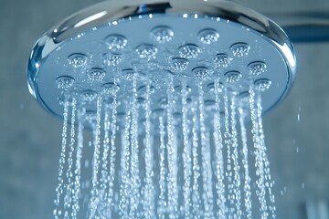 Showerhead sprays water