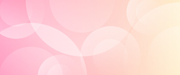 Soft pink and peach abstract vector background with transparent overlapping circles and smooth gradient blend, perfect for modern, romantic, and elegant designs.