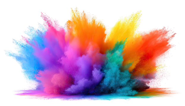 Vibrant explosion of colorful powder (1)
