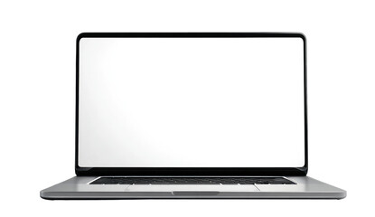 Gray laptop with blank screen (1)