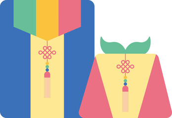 명절 선물세트 일러스트