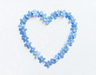 Obraz premium Heart of Forget-Me-Nots