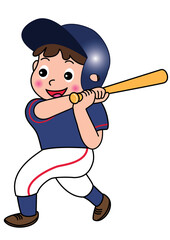 少年野球のバッター
