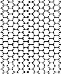 Fototapeta premium Abstract honeycomb pattern, dark background with colorful speckles