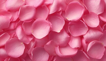 Close-up of many delicate pink rose petals (16)