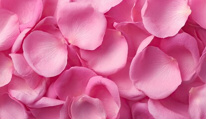Close-up view of many delicate pink rose petals (4)