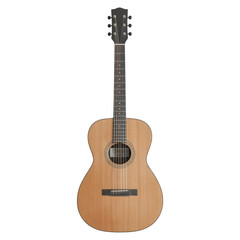 Obraz premium Acoustic guitar isolated on transparent background