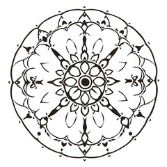 mandala round ornament