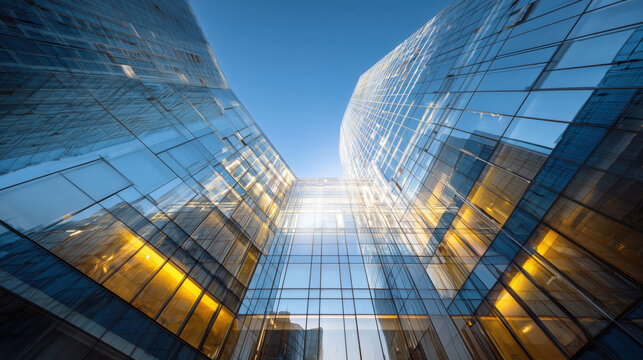 Futuristic Transparent Architectural Forms Featuring Light Reflections And Refractions