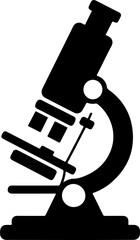 microscope silhouette vector illustration