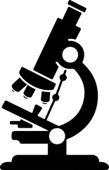 microscope silhouette vector illustration