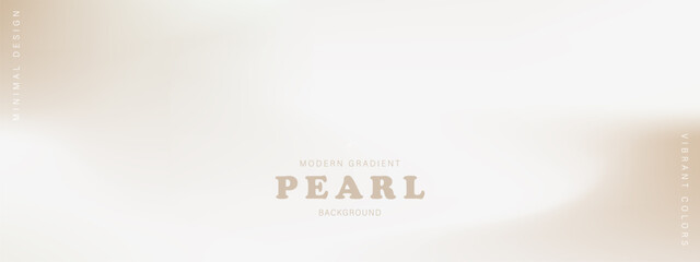 Minimalist pearl and cream gradient web background. Soft neutral pastel texture for elegant website headers or app ui design. Vector illustration.