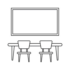 school classroom board icon