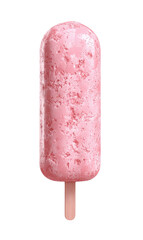 Pink popsicle, textured surface