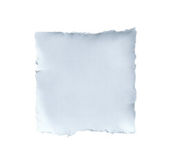 Square, light gray, crumpled paper or fabric.  Frayed edges