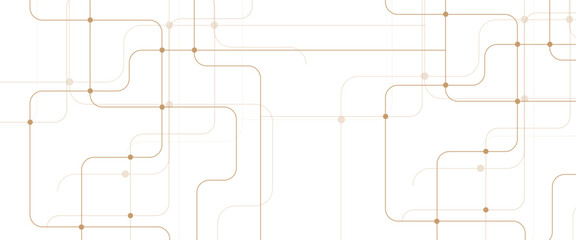 Vector abstract digital technology with crossed lines and dots.