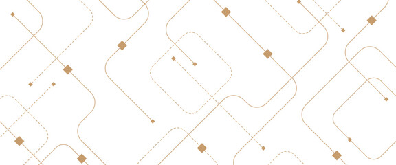 Vector abstract digital technology with crossed lines and dots.