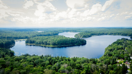 Obraz premium Promised Land State Park Beautiful Drone Views