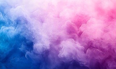 Fototapeta premium Abstract background of swirling pink purple and blue smoke creating a dreamy ethereal effect