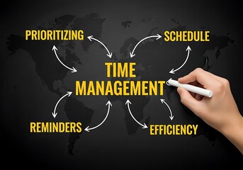 Time management concept diagram